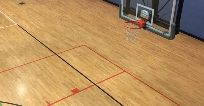 Solusi lantai parket lapangan basket untuk gym sekolah
