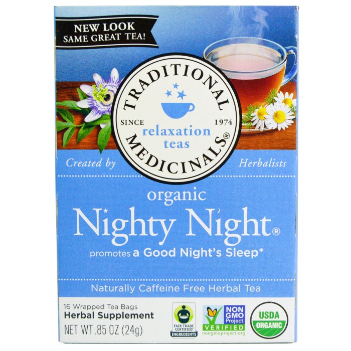 Teh herbal tanpa kafein untuk tidur nyenyak