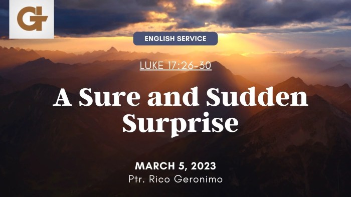 Sudden Surprise | Suspiria Sunset Arti daget dana kaget