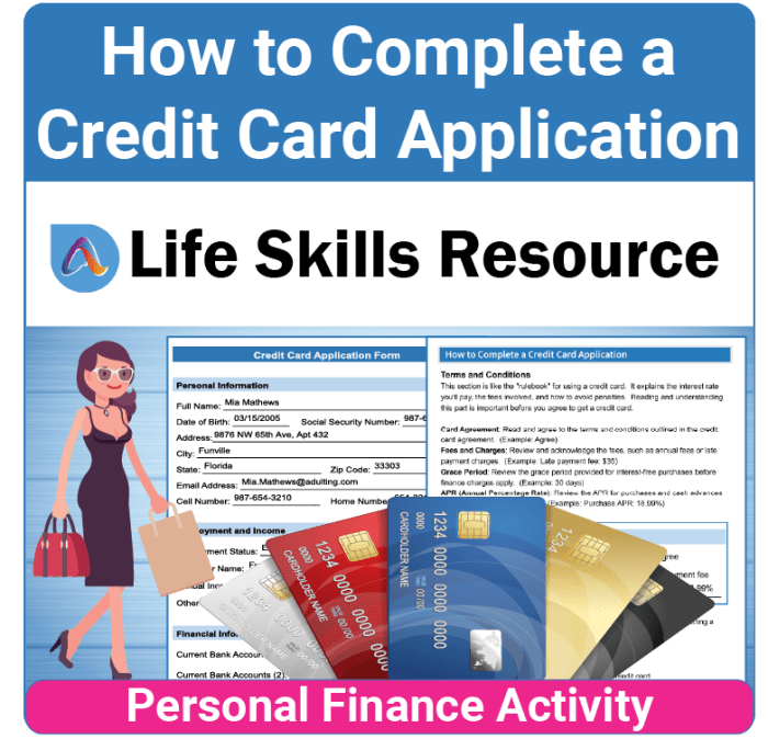How to Complete a Credit Card Application - Adulting Life Skills Resources