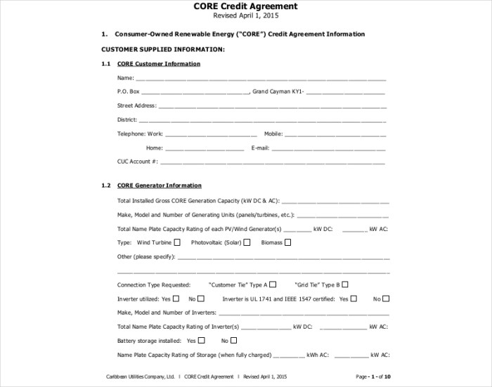 17+ Credit Agreement Examples 17+ Credit Agreement Examples