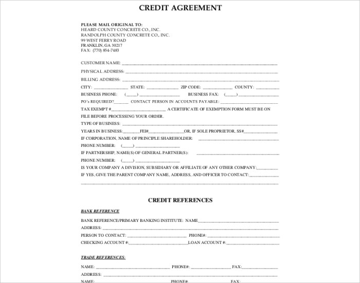 Credit Agreement Template Credit Agreement Template