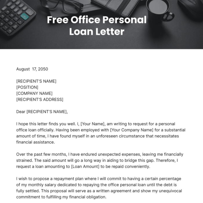 Sample Personal Loan Request Letters to Boss in Word Format Contoh surat pinjaman uang pribadi