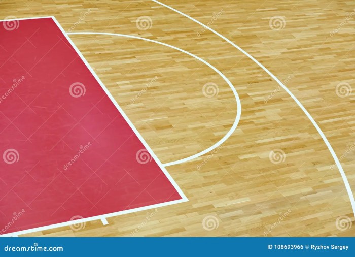 Pemasangan lantai parket lapangan basket hotel