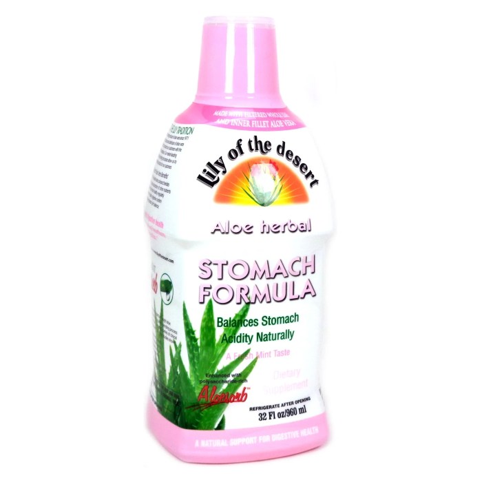 Lily Of The Desert - Aloe Herbal Stomach Formula Fresh Mint - 32 oz ... Teh herbal untuk lambung