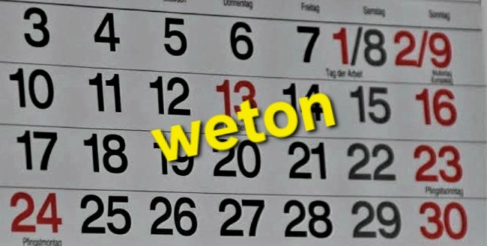 Cari Hari Weton Kelahiran - Perhitungan Weton Cari Hari Weton Kelahiran - Perhitungan Weton