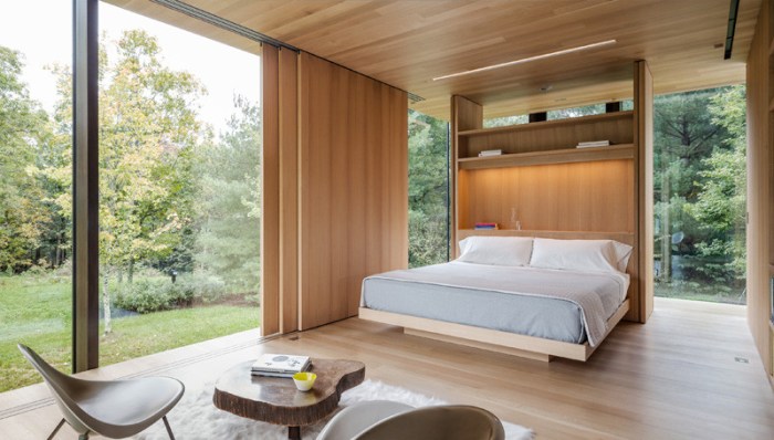 A Glass Enclosed Guest House In Upstate New York A Glass Enclosed Guest House In Upstate New York