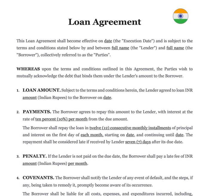 Free Loan Agreement Templates (10) - PDF | Word – eForms Surat perjanjian pinjaman uang