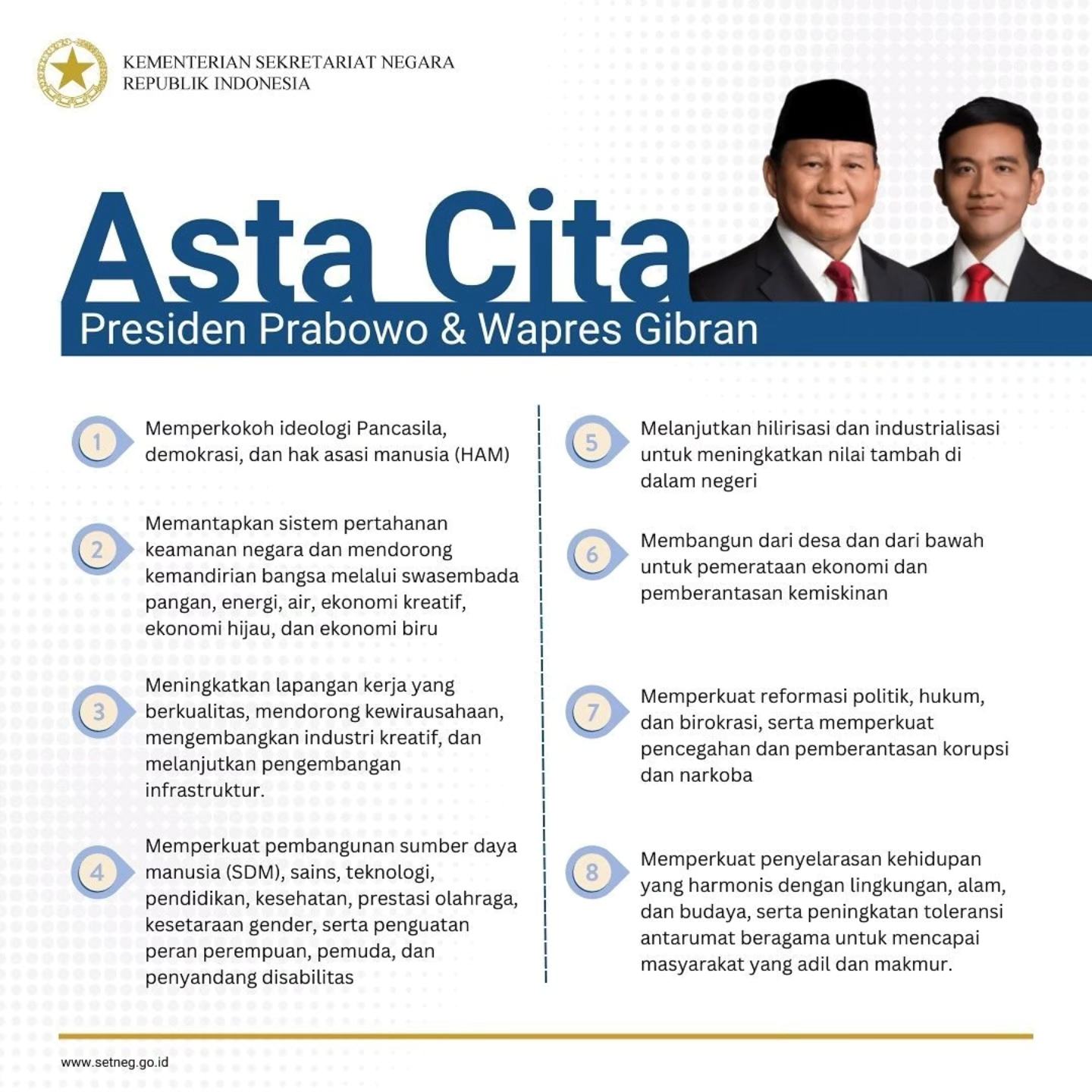 10 Kementerian Terbaik, Analis: 4 Menteri Berperan Penting di Program Asta Cita