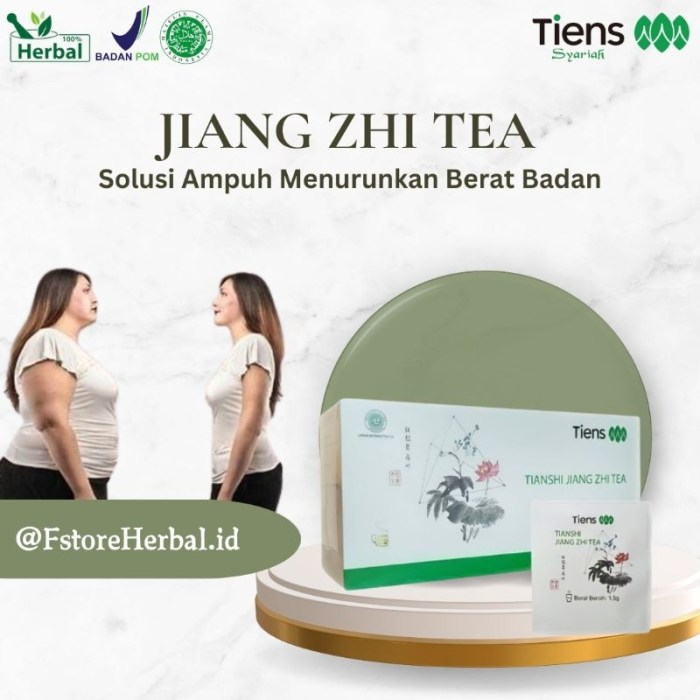 Jual TIENS Teh Pelangsing Badan Original 100% Ampuh BPOM Jiang Zhi Tea ... Cara diet dengan teh tiens