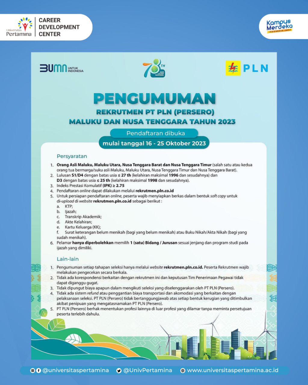 Rekrutmen PLN Diserbu 200 Ribu Pelamar, Gen Z Ambil Peran dalam Transformasi Energi Rekrutmen PLN Diserbu 200 Ribu Pelamar, Gen Z Ambil Peran dalam Transformasi Energi