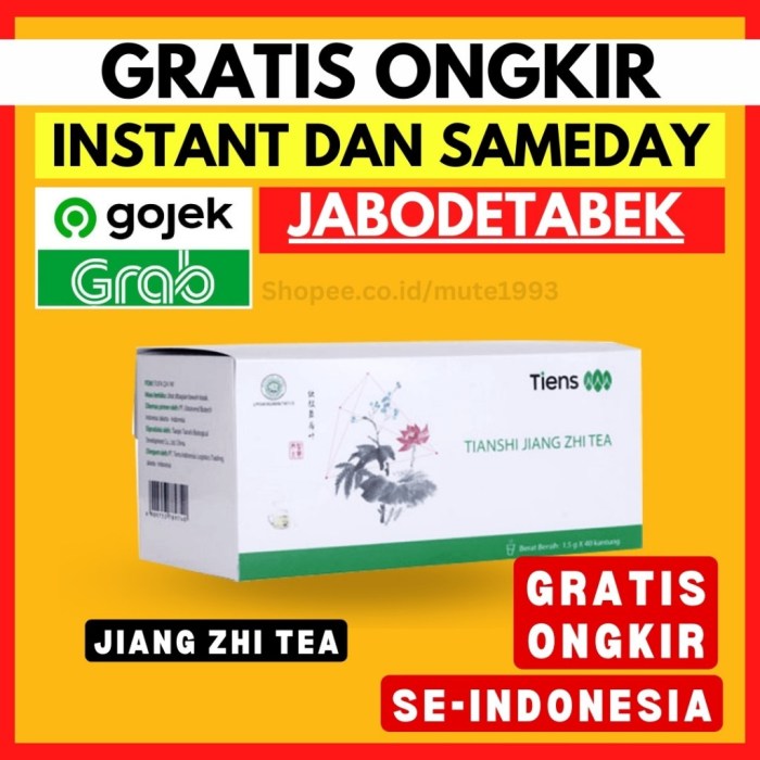 Jual TEH JIANG ZHI TEA TIENS/TIANSHI Isi 40 sachet/1 box SEGEL ... Jual TEH JIANG ZHI TEA TIENS/TIANSHI Isi 40 sachet/1 box SEGEL ...