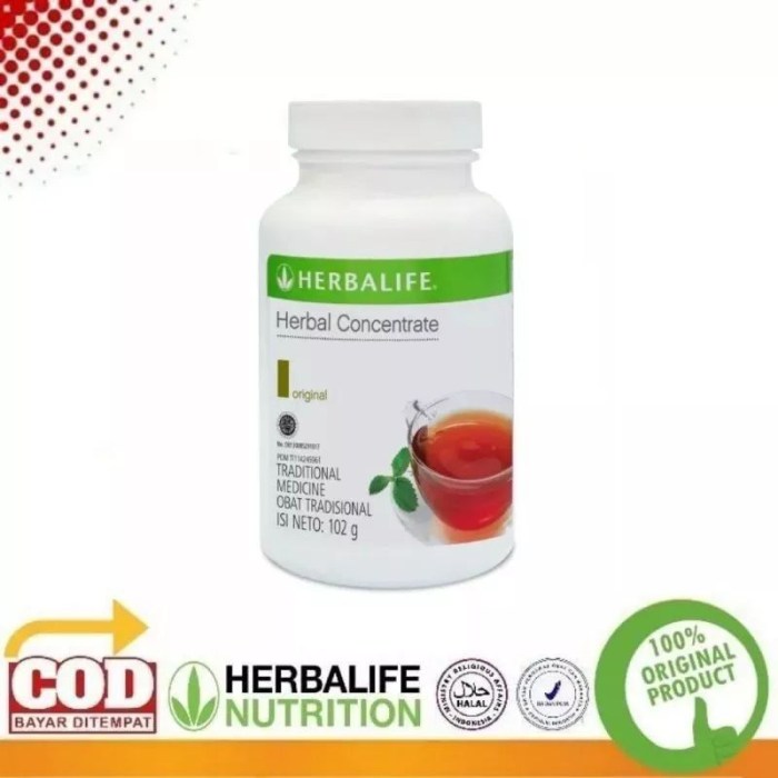 Jual Herbalife Tea Concentrate Thermo Teh Shake f1 Pembakar Lemak ...