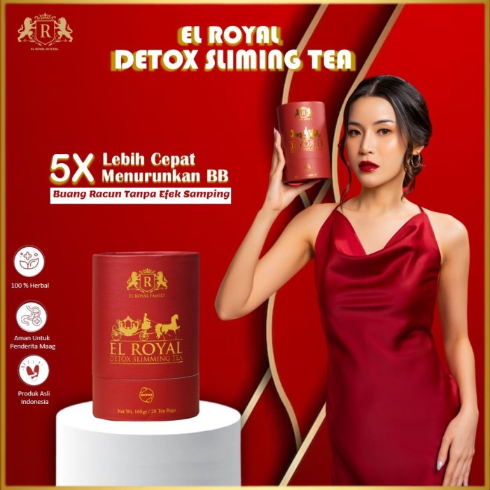 Jual El Royal Herbal Tea Teh Hijau Diet Minuman Pelangsing Sliming ... Teh herbal el royale