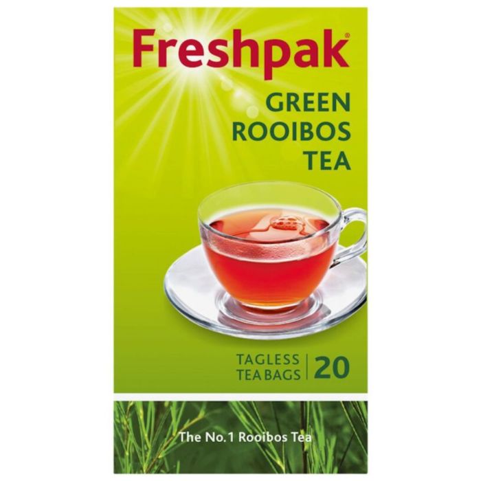 Freshpak Rooibos Green Tea Tagless Teabags 1×20’s – Superb Hyper Freshpak Rooibos Green Tea Tagless Teabags 1×20’s – Superb Hyper