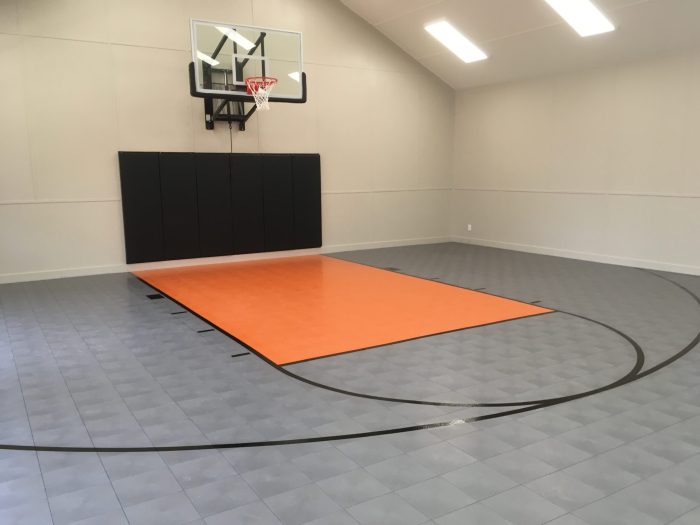 Outdoor Basketball Court Floor Texture