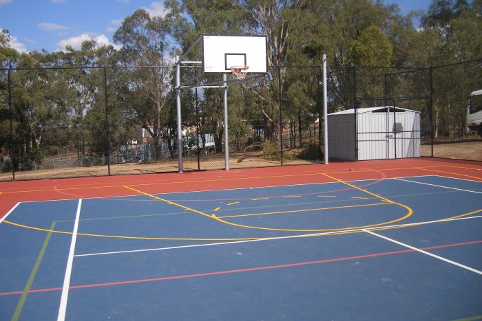 Outdoor Multi Purpose Basketball Court Editorial Stock Photo - Image of ...
