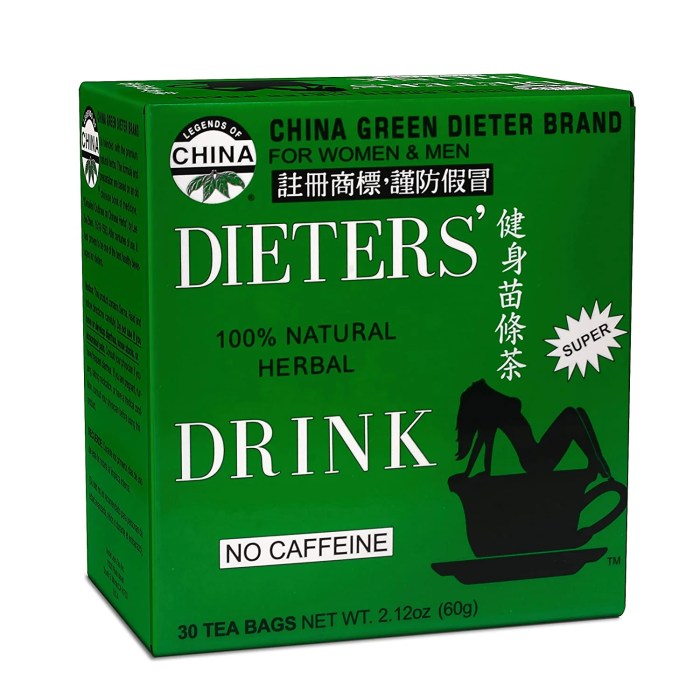 Uncle Lee's Tea Body Slim Dieter Tea, Caffeine Free Chinese Herbal Tea ... Teh diet aman
