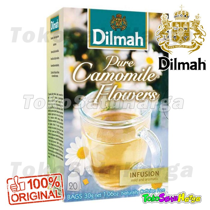 Jual Teh Dilmah Pure Camomile Flowers Infusion Tea No Envelope 20 ... Jual Teh Dilmah Pure Camomile Flowers Infusion Tea No Envelope 20 ...