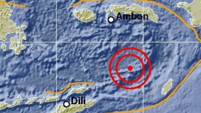 Gempa M5,7 Guncang Laut Banda, Tidak Berpotensi Tsunami