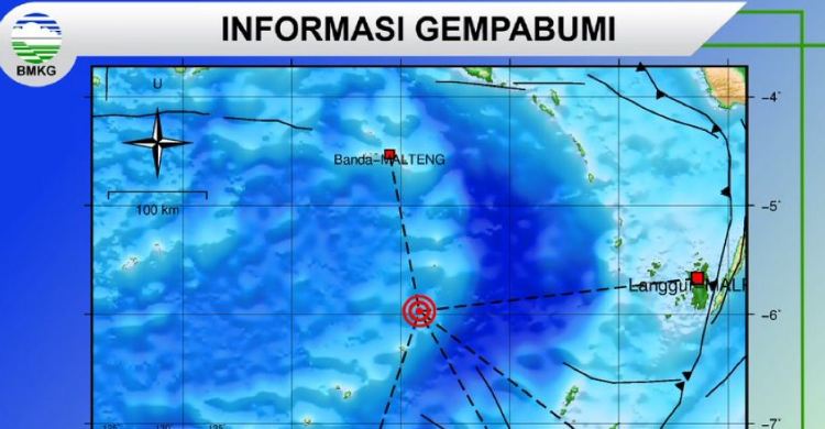 Gempa M5,7 Guncang Laut Banda, Tidak Berpotensi Tsunami Gempa M5,7 Guncang Laut Banda, Tidak Berpotensi Tsunami
