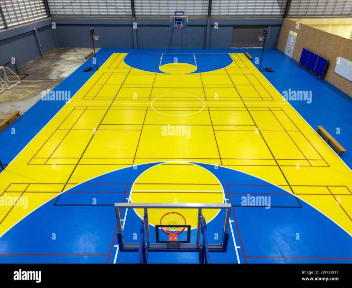 Outdoor Multi Purpose Basketball Court Editorial Stock Image - Image of ...