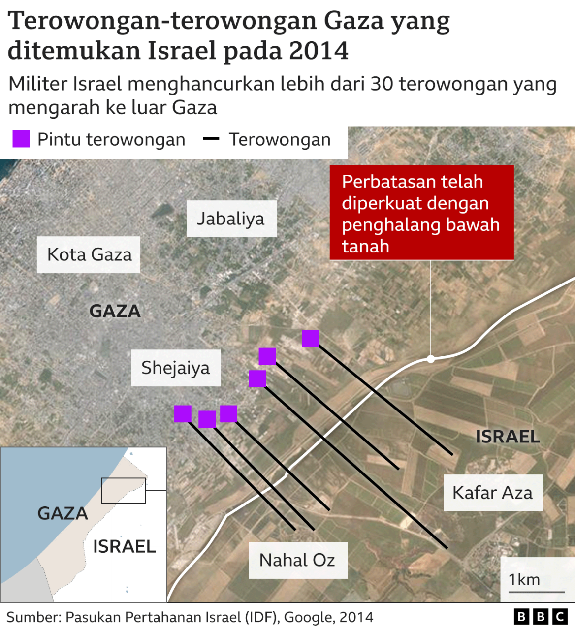 Israel Tembaki 4 Pejuang Hamas yang Keluar dari Terowongan Gaza