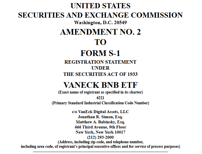 VanEck BNB ETF