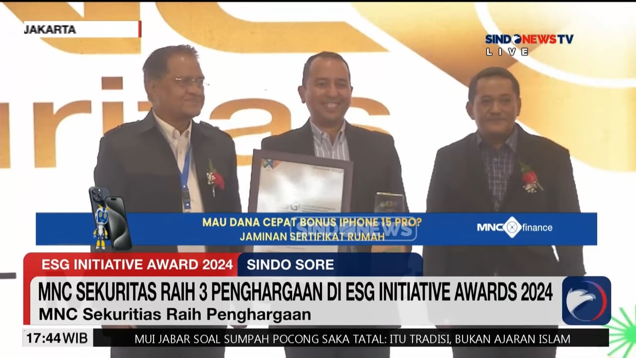 MNC Sekuritas Raih Best Community Empowerment Initiative di ESG Initiative Awards 2025 : Media Nganjuk