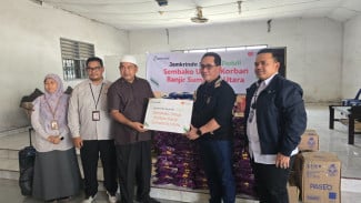 Jamkrindo Syariah Salurkan Zakat Perusahaan untuk Korban Banjir di Sumatera